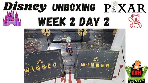 Week 2 day 2 Pixar 37th Anniversary Oscars Disney Cards 2 Box Unboxing