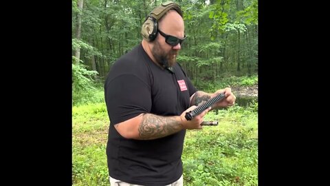 LE Firearms Instructor reviews the poor man’s MP7, a Keltec CP33 in 22Lr with a Q Erector Suppressor