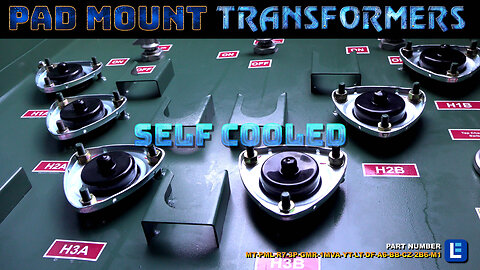 1 MVA Pad Mount Transformer - 12470Y/7200 Grounded Wye Primary, 208Y/120 Wye Secondary