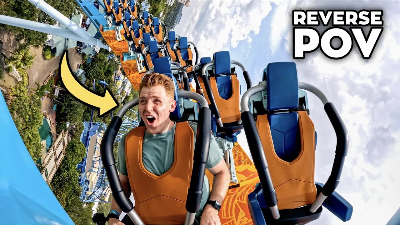 NEW Pipeline The Surf Coaster at SeaWorld Orlando POV