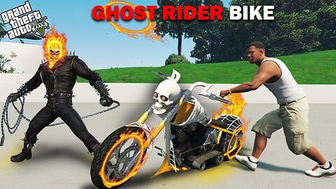 Franklin Stealing Ghost Rider Fire Bike in GTA 5 !