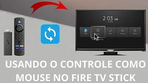 Usando o controle como mouse no Fire TV Stick