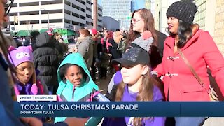 Local kids enjoy Tulsa Christmas Parade for the first time