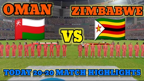 Oman Vs Zimbabwe | 20-20 | Match Highlights Today #rumble #cricket