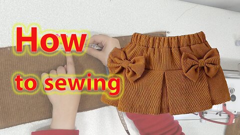 Tips on sewing a pleated skirt/Very easy Sewing skirt this way is quick and easy