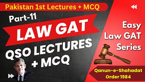 Law GAT QSO plus MCQ Part 11