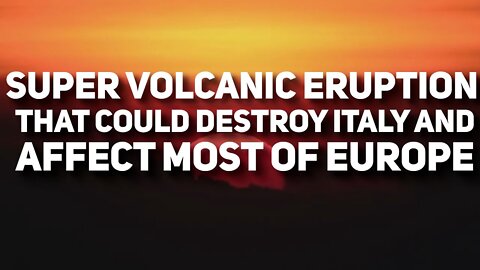 La super eruzione vulcanica che potrebbe distruggere l'Italia e colpire la maggior parte dell'Europa:i Campi Flegrei a Napoli DOCUMENTARIO Campi Flegrei è tra gli altri super-vulcani attivi che esistono nel mondo.