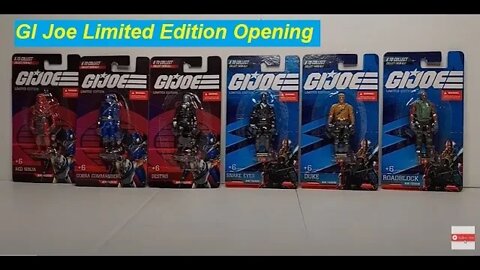GI Joe Limited Edition 💥Collect All 6 Cobra Commander Destro Duke Snake Eyes Toy Card Opening Review