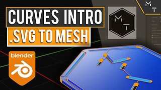 Blender SVG Workflow| Intro To Curves | Learn Blender 2.9 / 3.0 Precision Modeling | Part- 25