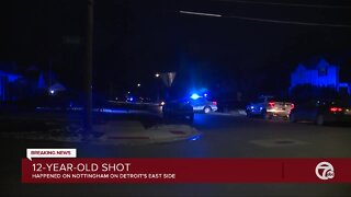 12-year-old boy shot after gunfire enters Detroit home, police say