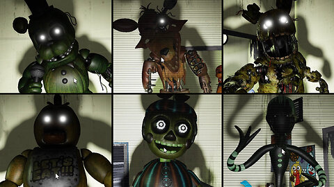 FNAF AU - Fazbear's Fright All Boss Fights & All Jumpscares