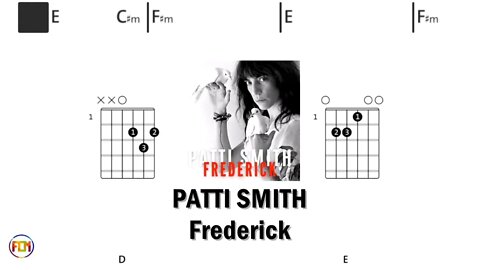 PATTI SMITH Frederick - (Chords & Lyrics like a Karaoke) HD