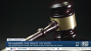 AZ law makes it easier for felons to vote again
