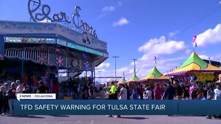 Tulsa Fire Department warning families of Tulsa State Fair Safety