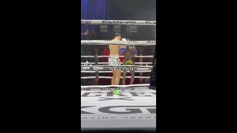 Muay Thai KO From Broken Shin