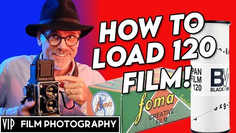 How to LOAD 120 FILM - Mamiya C220 TLR