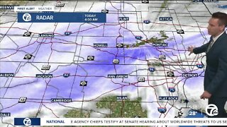Metro Detroit Forecast: Morning snow; arctic air moves in tonight