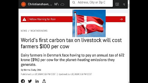 Danish Farmers to pay $100 per Cow in Agenda 2030 Fake 'Climate Change' Carbon Tax!