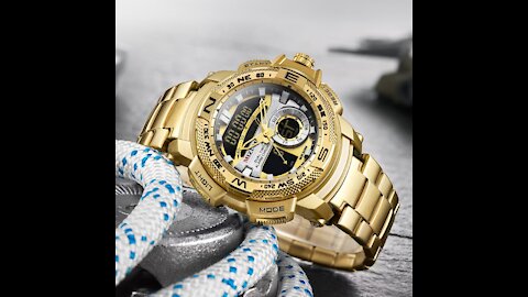 Watch Men Luxury Brand Golden Military Male Watch