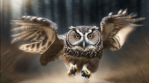 Don't believe your eyes this owl doesn't fly, it runs!