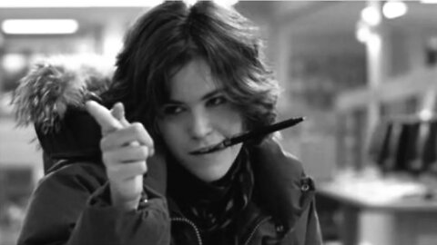 Ally Sheedy on the set of The Breakfast Club