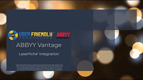 ABBYY Vantage Video – Laserfiche® Integration