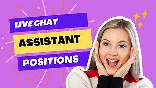 LIVE CHAT ASSISTANTS HIRING NOW!! –