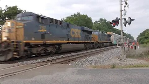 CSX M217 Autorack Train from Sterling, Ohio July 1, 2023