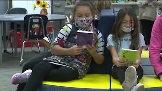 Badger Elementary students take home more than 450 free books for Thanksgiving