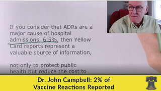 Dr. John Campbell: 2% of Vaccine Reactions Reported