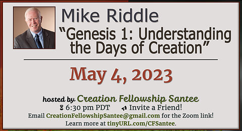 Understanding the Days of Creation with Mike Riddle