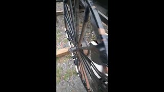 Amish buggy Emergency wheel repair