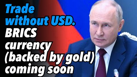 Trade without USD. BRICS currency (backed by gold) coming soon