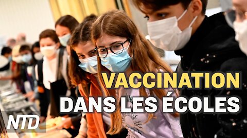 France : la campagne de vaccination s'étend aux écoles ; Big Tech impose le vaccin à ses employés