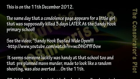 Sandy Hook - The Conspirator's Plot - Anonymous - 108morris108 - 2013