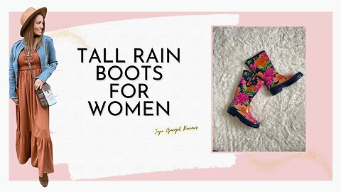 Tall rain boots for women review