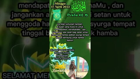 Doa dan Harapan ku di Puasa Hari Ke 15 #shorts #shortsvideo #ramadhan #ramadan #ramadhan2022