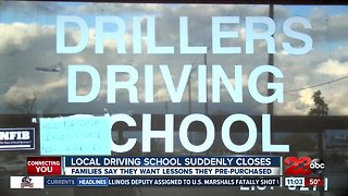 Local driving school suddenly closes