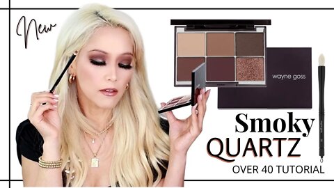 New! WAYNE GOSS Smoky Quartz Luxury Eyeshadow Palette | Easy Smokey Eyeshadow Tutorial for Beginners