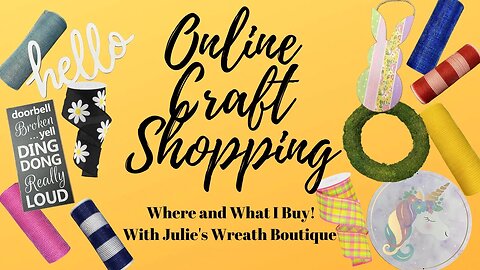 Come Shop With Me | What I Order From The Craft Store | Craft Shopping Haul | Mesh, Ribbon, & Signs