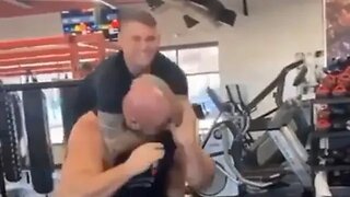 Dustin Poirier chokes out 400lb giant worlds strongest man Brian Shaw
