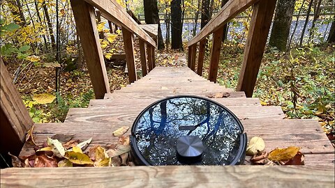 Roombas on the mountain!! Part 2! Can the Robot Vacuum clean all the leaves off the driveway??