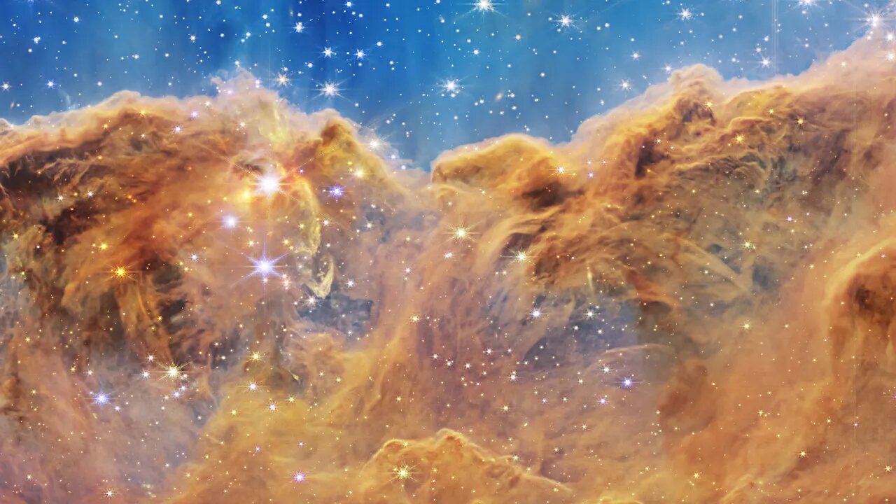 “Cosmic Cliffs” In The Carina Nebula Webb Space Telescope 4K Crop 3 # ...