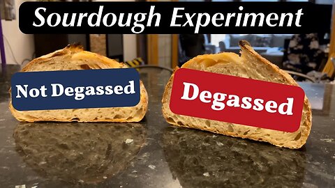 Can DEGASSING sourdough bread still produce an open crumb?