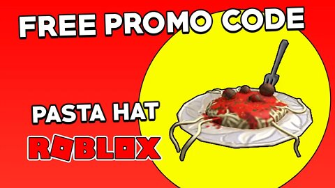 (Roblox Promo Code) Pasta Hat