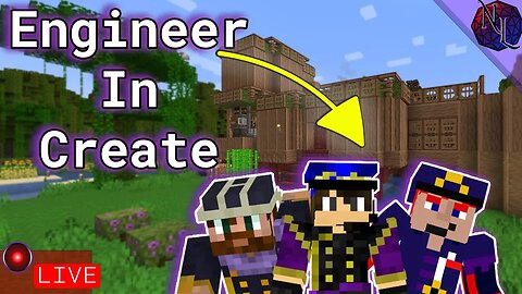 Engineer Making Contraptions in the Create Mod | LIVESTREAM #live