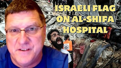 Inhuman Scott Ritter spits in the face of Israeli soldiers placing a flag on Al-Shifa hospital
