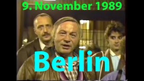 Schicksalstag 9. November 1989, Wende, DDR
