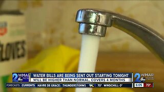 Water bills to be sent out starting Wednesday night