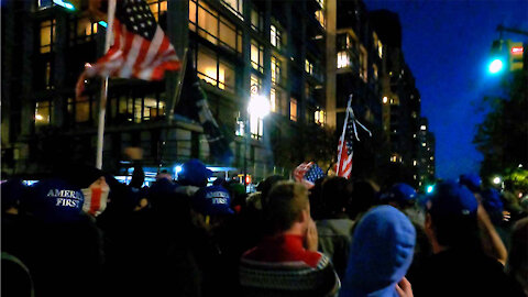 New York City Vaccine Mandate Protest at Gracie Mansion